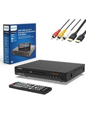 HDMI 1080P All Region DVD Player for Smart TV, USB Input, Remote Control, Mini